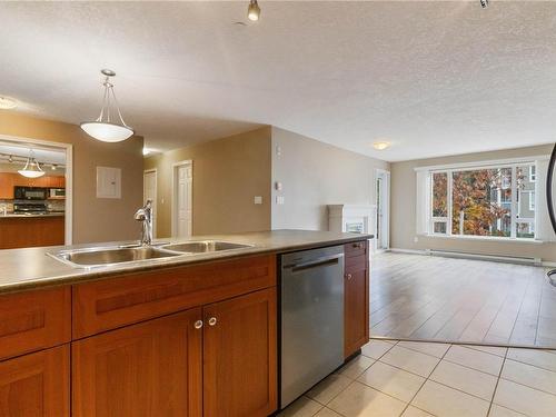 204-2823 Jacklin Rd, Langford, BC - Indoor Photo Showing Kitchen With Double Sink