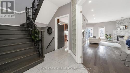 38 Salem Court, Brampton, ON - Indoor Photo Showing Other Room With Fireplace