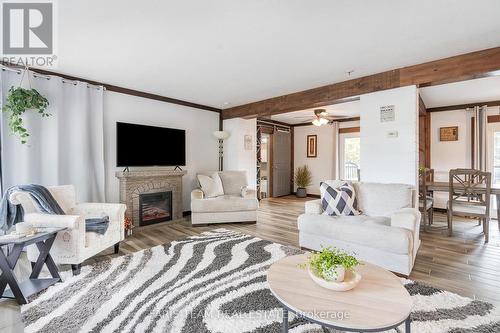 2447 Ridge Road W, Oro-Medonte, ON - Indoor Photo Showing Living Room With Fireplace