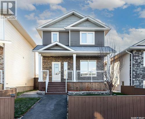 214 Bentley Court, Saskatoon, SK - Outdoor With Deck Patio Veranda With Facade