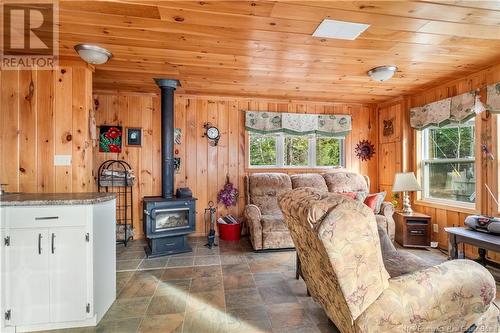 440 Kent Lake South Road, Kent Lake, NB - Indoor Photo Showing Living Room With Fireplace