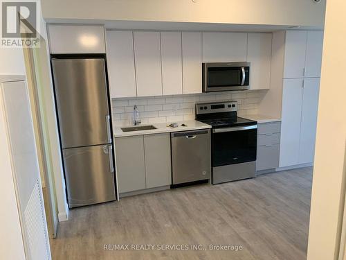 305 - 7 Erie Avenue, Brantford, ON - Indoor Photo Showing Kitchen With Stainless Steel Kitchen