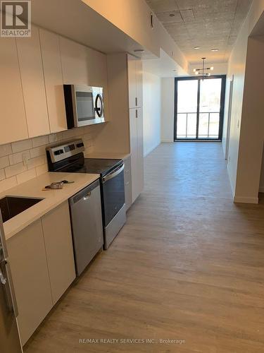 305 - 7 Erie Avenue, Brantford, ON - Indoor Photo Showing Kitchen With Stainless Steel Kitchen