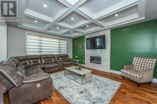 183 Histand Trail E, Kitchener, ON - Indoor Photo Showing Living Room With Fireplace