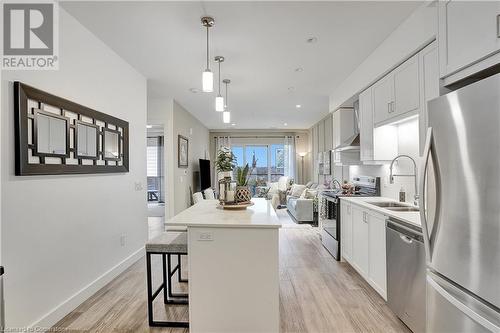 50 Grand Avenue S Unit# 811, Cambridge, ON - Indoor Photo Showing Kitchen With Double Sink With Upgraded Kitchen