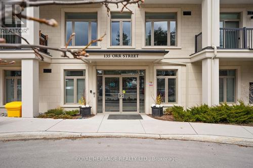 408 - 135 Orr Street, Cobourg, ON - Outdoor With Balcony With Facade