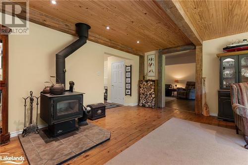 17 Labrash Lake Road, Whitestone, ON - Indoor With Fireplace