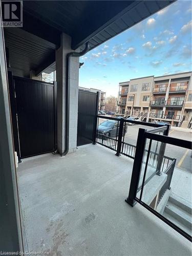 View of balcony - 25 Isherwood Avenue Unit# 42, Cambridge, ON 