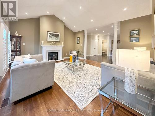 15 Rolling Meadow Drive, Caledon, ON - Indoor Photo Showing Living Room With Fireplace