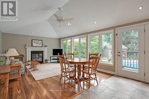 2492 Woburn Crescent, Oakville, ON - Indoor Photo Showing Dining Room With Fireplace