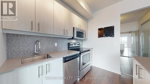 506 - 760 The Queensway S, Toronto, ON - Indoor Photo Showing Kitchen With Stainless Steel Kitchen With Upgraded Kitchen