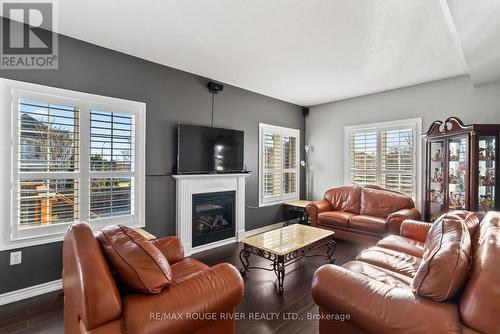 133 Swindells Street, Clarington (Bowmanville), ON - Indoor Photo Showing Living Room With Fireplace