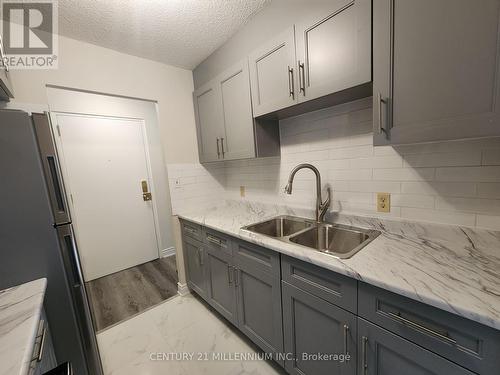 403 - 97 Nonquon Road, Oshawa, ON - Indoor Photo Showing Kitchen With Double Sink