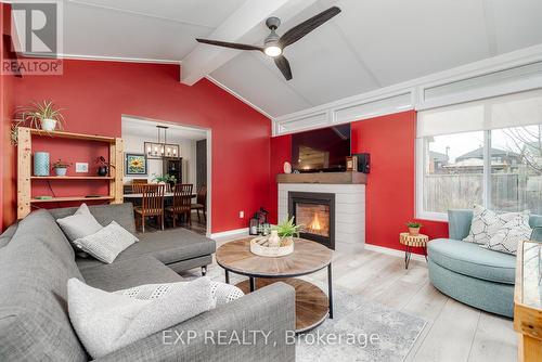 284 Norwich Road, Woolwich, ON - Indoor Photo Showing Living Room With Fireplace