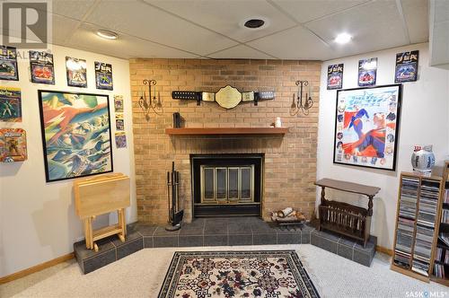 1418 Latrace Road, Saskatoon, SK - Indoor Photo Showing Other Room With Fireplace