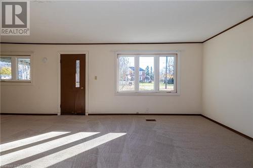 Carpeted empty room featuring plenty of natural light - 1710 7Th Avenue E, Owen Sound, ON - Indoor Photo Showing Other Room