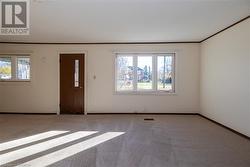 Carpeted empty room featuring plenty of natural light - 