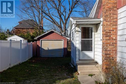 View of yard with an outbuilding and a garage - 1710 7Th Avenue E, Owen Sound, ON - Outdoor