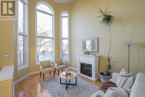 131 Root Crescent W, Ajax, ON - Indoor Photo Showing Living Room With Fireplace