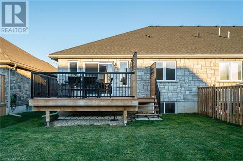 Rear view of property - 118 Shady Hill Road, Durham, ON - Outdoor With Deck Patio Veranda