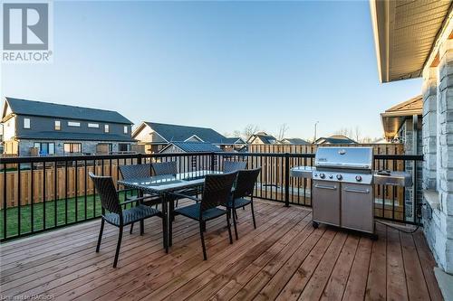 Backyard deck with gas BBQ hook up - 118 Shady Hill Road, Durham, ON - Outdoor With Deck Patio Veranda With Exterior