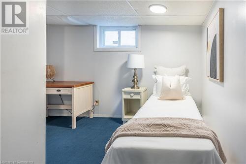 Bedroom featuring carpet floors and a drop ceiling - 645 Weber Street E, Kitchener, ON - Indoor Photo Showing Bedroom