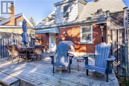 View of wooden terrace - 645 Weber Street E, Kitchener, ON - Outdoor With Deck Patio Veranda