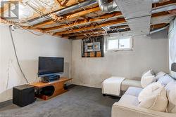 View of basement living area - 