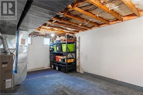 Basement with heating unit - 645 Weber Street E, Kitchener, ON - Indoor Photo Showing Basement