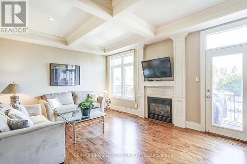 8293 Kipling Avenue, Vaughan, ON - Indoor Photo Showing Living Room With Fireplace