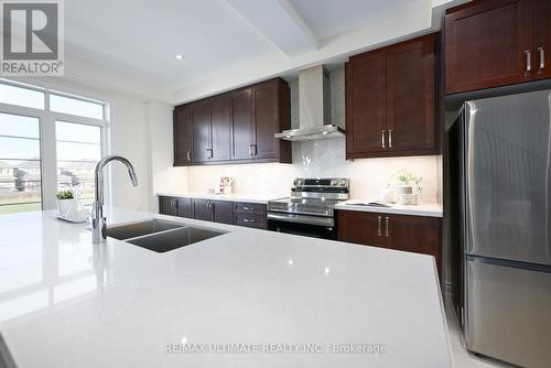 85 Hayrake Street, Brampton, ON - Indoor Photo Showing Kitchen With Stainless Steel Kitchen With Double Sink With Upgraded Kitchen