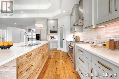 6748 Shaker Lane, Plympton-Wyoming, ON - Indoor Photo Showing Kitchen With Double Sink With Upgraded Kitchen