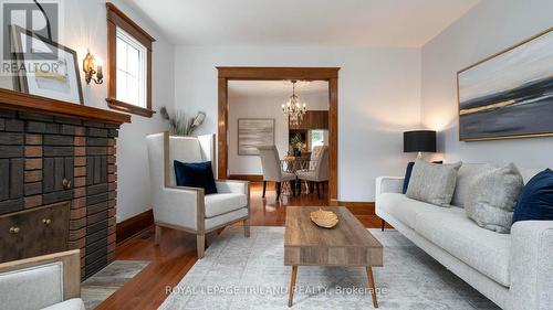 275 Ridout Street S, London, ON - Indoor Photo Showing Living Room With Fireplace