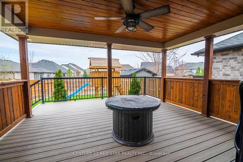 349 Munnoch Boulevard, Woodstock, ON - Outdoor With Deck Patio Veranda With Exterior