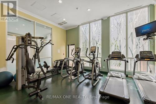 909 - 7 Lorraine Drive, Toronto, ON - Indoor Photo Showing Gym Room