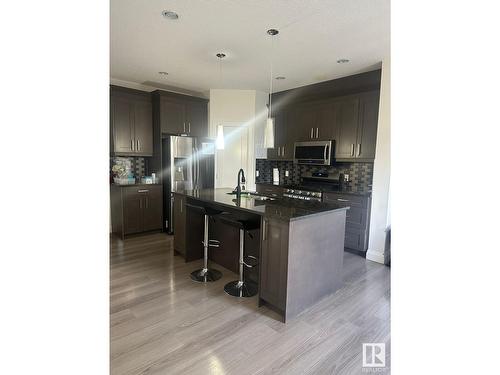 2408 22 Av Nw, Edmonton, AB - Indoor Photo Showing Kitchen With Upgraded Kitchen