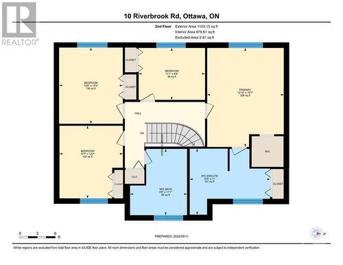 Floor plan, second floor - 10 Riverbrook Road, Ottawa, ON - Other