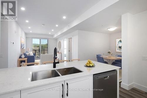 318 - 4 Kimberly Lane, Collingwood, ON - Indoor Photo Showing Kitchen With Double Sink