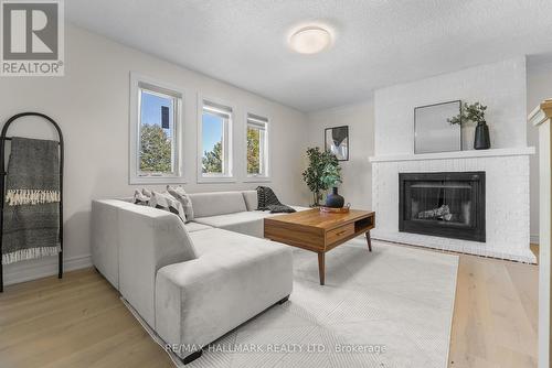 3401 Aubrey Road, Mississauga, ON - Indoor Photo Showing Living Room With Fireplace