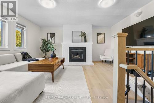 3401 Aubrey Road, Mississauga, ON - Indoor Photo Showing Living Room With Fireplace