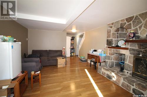 308 2Nd Avenue W, Frontier, SK - Indoor Photo Showing Living Room With Fireplace