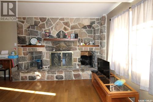 308 2Nd Avenue W, Frontier, SK - Indoor With Fireplace