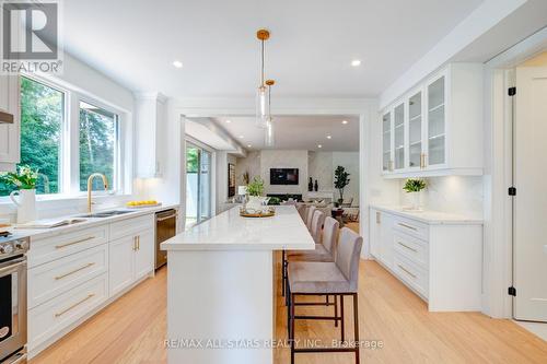 4 Tredvalley Grove, Toronto, ON - Indoor Photo Showing Kitchen With Double Sink With Upgraded Kitchen