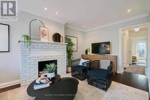 52 Cornell Avenue, Toronto, ON - Indoor Photo Showing Living Room With Fireplace