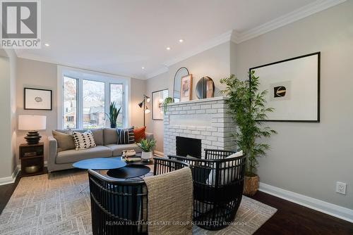 52 Cornell Avenue, Toronto, ON - Indoor Photo Showing Living Room With Fireplace