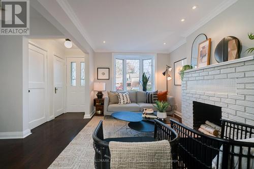 52 Cornell Avenue, Toronto, ON - Indoor Photo Showing Living Room With Fireplace