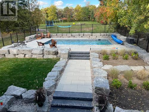 64 Bradley Boulevard, Clarington, ON - Outdoor With In Ground Pool With Backyard