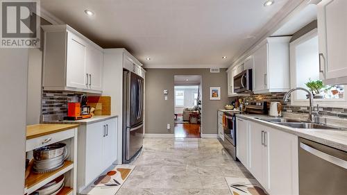 11 Mullock Street, St. John'S, NL - Indoor Photo Showing Kitchen With Double Sink