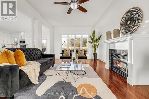 162 Leadership Drive, Brampton, ON - Indoor Photo Showing Living Room With Fireplace