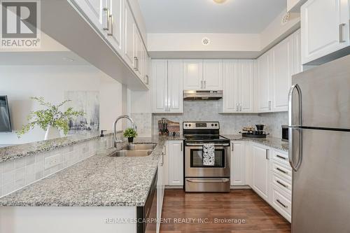 105 - 54 Sky Harbour Drive, Brampton, ON - Indoor Photo Showing Kitchen With Stainless Steel Kitchen With Double Sink With Upgraded Kitchen